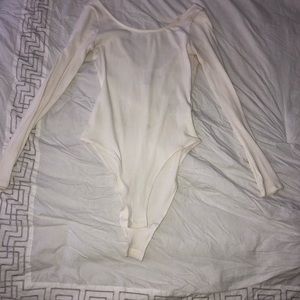 H&M Long Sleeve White Bodysuit